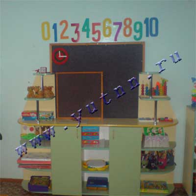 Учебная зона для детского сада